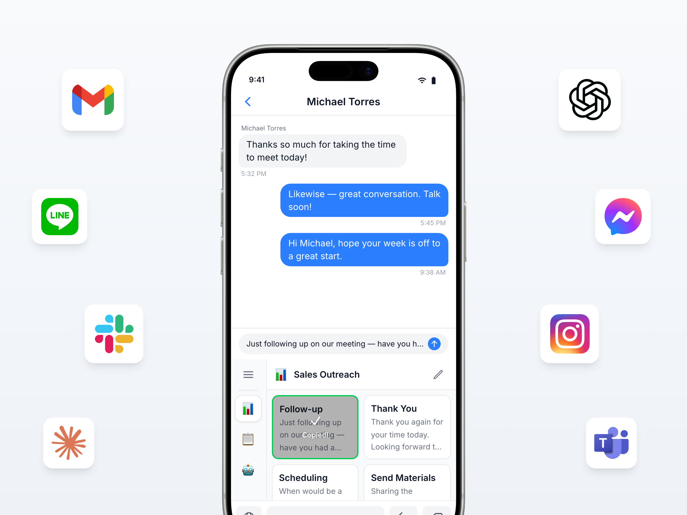 Works with any app